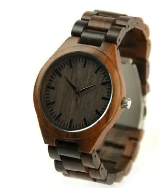 REDEAR Natural Ebony Wood Couple Watches